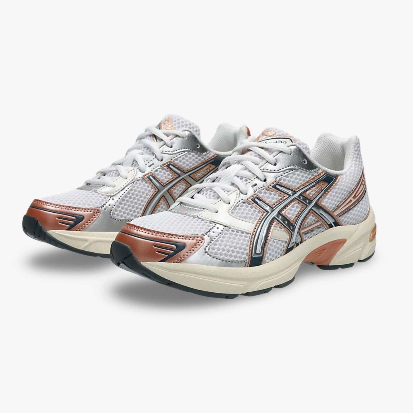 ASICS Gel-1130 'White / Pure Silver' (2024) (Womens) [1202A502-101] Athletic Casual Fashion Running Sports Sneakers in White / Pure Silver / Bronze Copper for Unisex Adult Female Ladies Girls WMNS - AVBL MRKT (1)