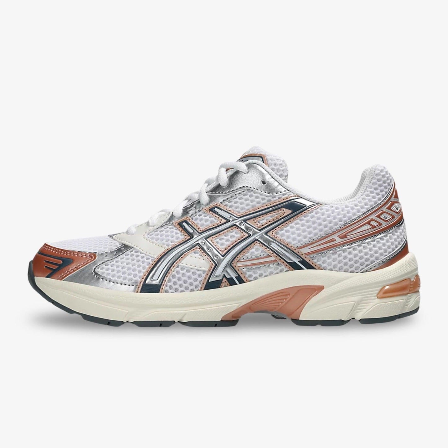 ASICS Gel-1130 'White / Pure Silver' (2024) (Womens) [1202A502-101] Athletic Casual Fashion Running Sports Sneakers in White / Pure Silver / Bronze Copper for Unisex Adult Female Ladies Girls WMNS - AVBL MRKT (2)