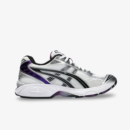 ASICS Gel Kayano 14 'White / Dark Grape' (2023) (Womens) [1202A056-111] Athletic Casual Fashion Running Sports Sneakers in White / Dark Grape / Pure Silver for Unisex Adult Female Ladies Girls WMNS - AVBL MRKT (4)