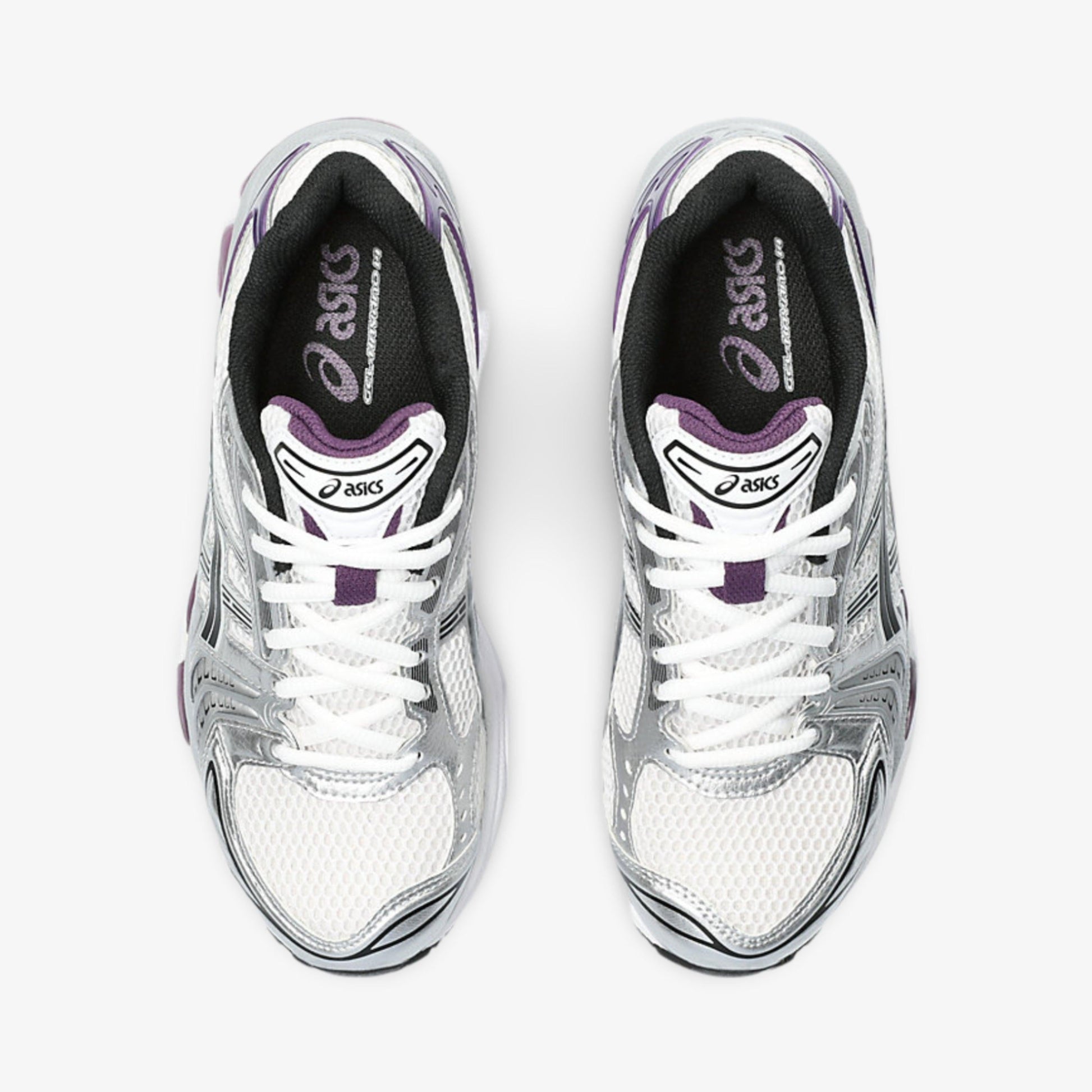 ASICS Gel Kayano 14 'White / Dark Grape' (2023) (Womens) [1202A056-111] Athletic Casual Fashion Running Sports Sneakers in White / Dark Grape / Pure Silver for Unisex Adult Female Ladies Girls WMNS - AVBL MRKT (7)