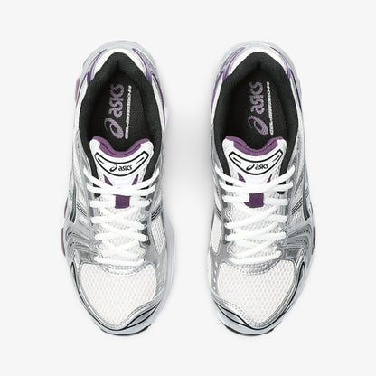 ASICS Gel Kayano 14 'White / Dark Grape' (2023) (Womens) [1202A056-111] Athletic Casual Fashion Running Sports Sneakers in White / Dark Grape / Pure Silver for Unisex Adult Female Ladies Girls WMNS - AVBL MRKT (7)