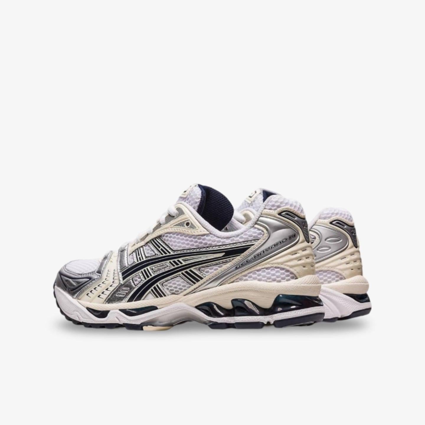 ASICS Gel Kayano 14 'White / Midnight Navy' (2023) (Womens) [1202A056-109] Athletic Casual Fashion Running Sports Sneakers in White / Midnight Navy / Cream for Unisex Adult Female Ladies Girls WMNS - AVBL MRKT (4)