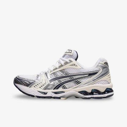 ASICS Gel Kayano 14 'White / Midnight Navy' (2023) (Womens) [1202A056-109] Athletic Casual Fashion Running Sports Sneakers in White / Midnight Navy / Cream for Unisex Adult Female Ladies Girls WMNS - AVBL MRKT (2)