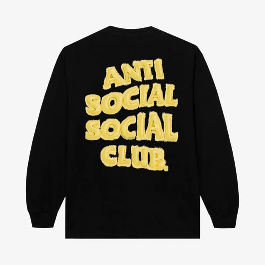 ASSC / Anti Social Social Club 'Anthropomorphic' L/S Tee Black / Yellow [ASSC23GHSTLS033] Casual Fashion T-Shirt Top for Unisex Adult Mens Hypebeast - AVBL MRKT (1)
