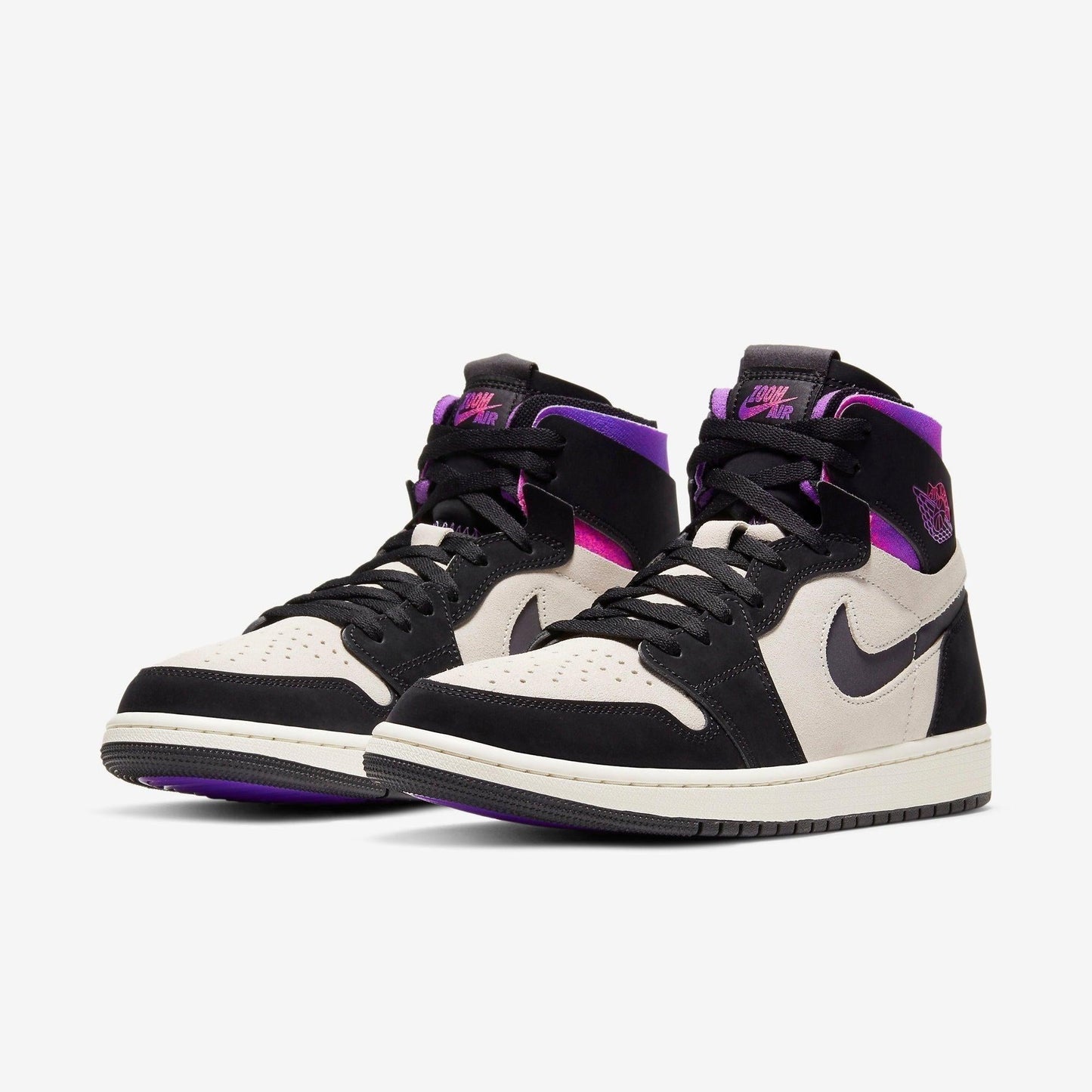 Air Jordan 1 High Zoom Air CMFT PSG 'Paris Saint-Germain' (2021) [DB3610-105] Athletic Basketball Sports Sneakers in White / Black - Psychic Purple for Unisex Adult Mens - AVBL MRKT (1)