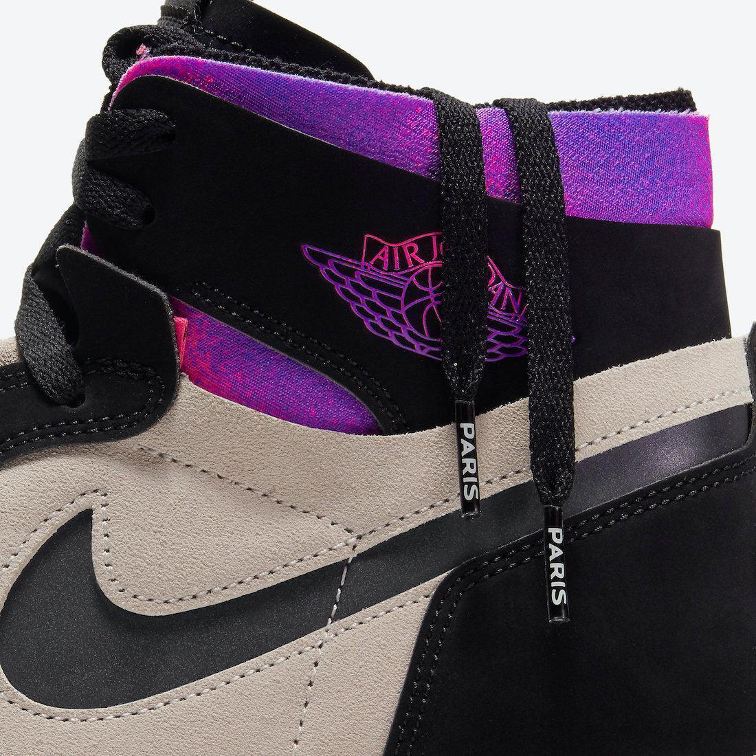 Air Jordan 1 High Zoom Air CMFT PSG 'Paris Saint-Germain' (2021) [DB3610-105] Athletic Basketball Sports Sneakers in White / Black - Psychic Purple for Unisex Adult Mens - AVBL MRKT (10)