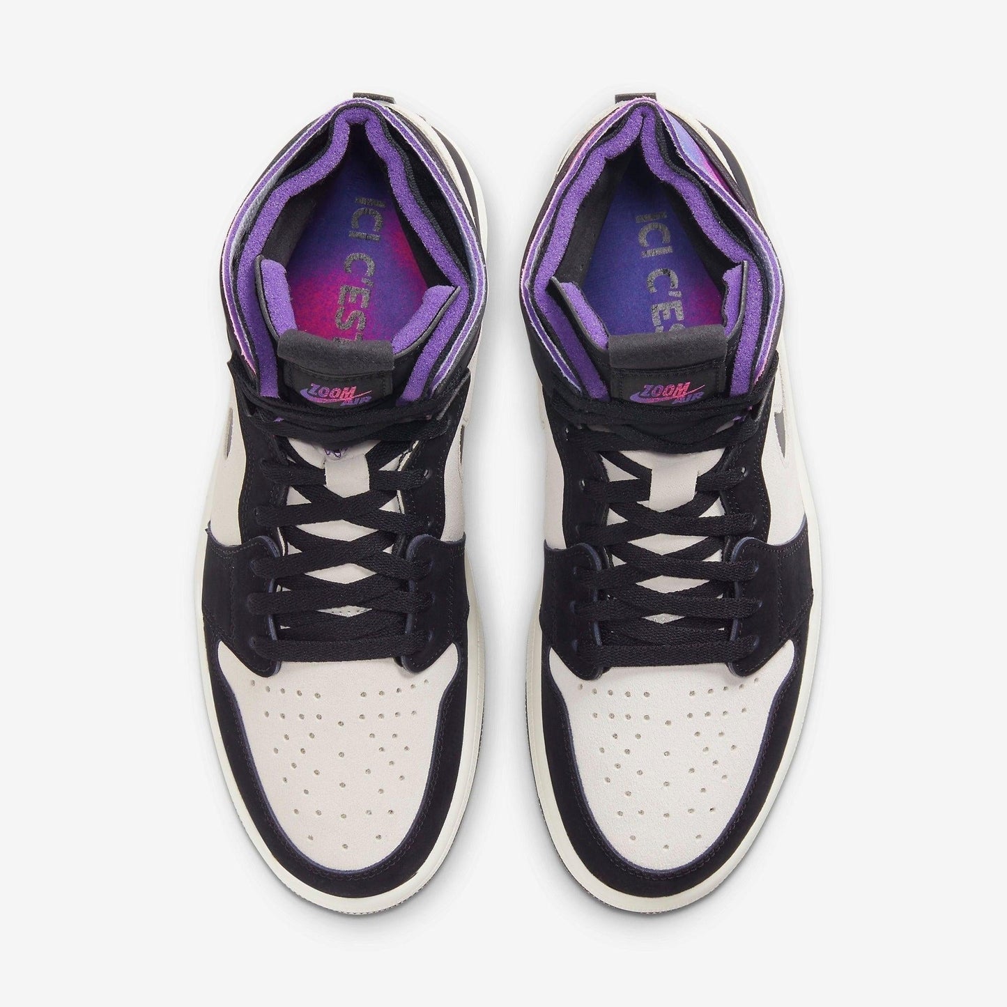 Air Jordan 1 High Zoom Air CMFT PSG 'Paris Saint-Germain' (2021) [DB3610-105] Athletic Basketball Sports Sneakers in White / Black - Psychic Purple for Unisex Adult Mens - AVBL MRKT (5)