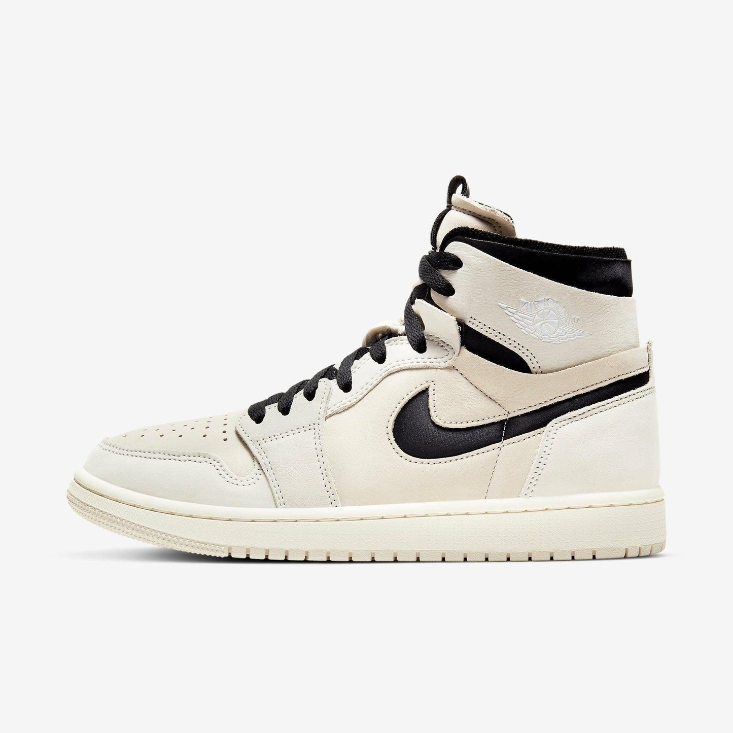 Air Jordan 1 High Zoom Air CMFT 'Summit White' (2020) (Womens) [CT0979-100] Athletic Basketball Sports Sneakers in Summit White / Black - Sail for Unisex Adult Female Ladies Girls WMNS - AVBL MRKT (2)