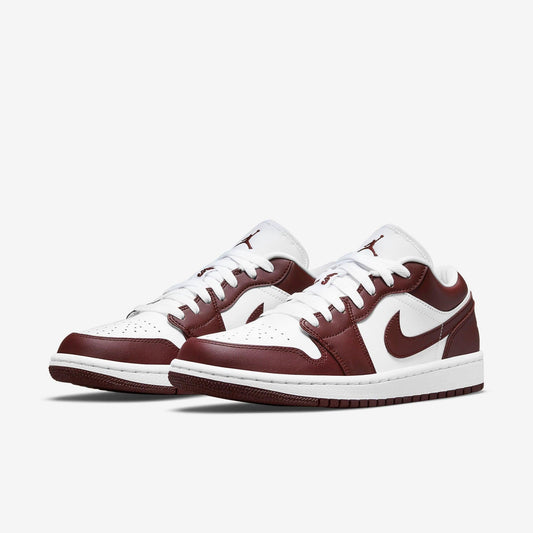 Air Jordan 1 Low 'Bronze Eclipse / Team Red' (2021) (Womens) [DC0774-116] Athletic Basketball Sports Sneakers in White / Bronze Eclipse - White for Unisex Adult Female Ladies Girls WMNS - AVBL MRKT (1)