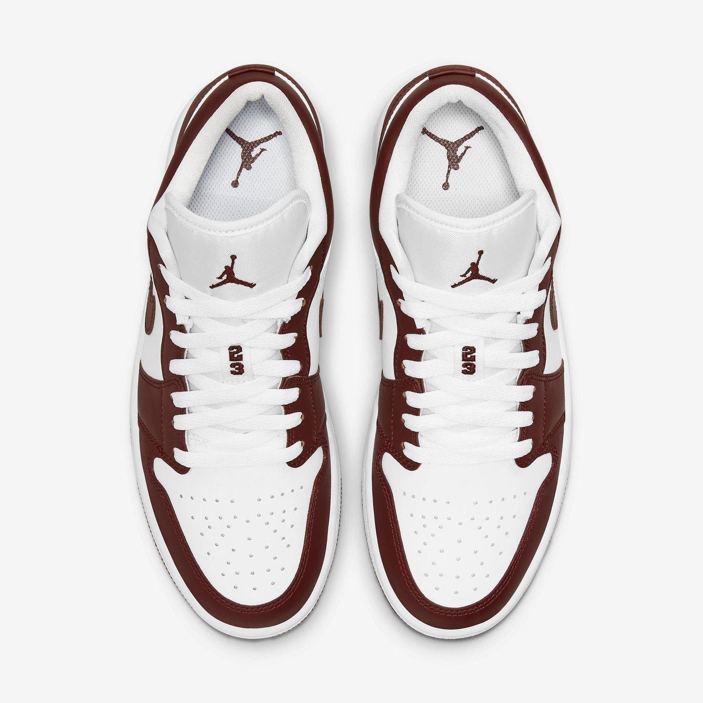 Air Jordan 1 Low 'Bronze Eclipse / Team Red' (2021) (Womens) [DC0774-116] Athletic Basketball Sports Sneakers in White / Bronze Eclipse - White for Unisex Adult Female Ladies Girls WMNS - AVBL MRKT (5)