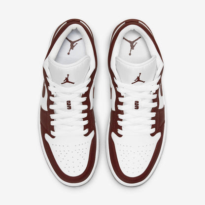 Air Jordan 1 Low 'Bronze Eclipse / Team Red' (2021) (Womens) [DC0774-116] Athletic Basketball Sports Sneakers in White / Bronze Eclipse - White for Unisex Adult Female Ladies Girls WMNS - AVBL MRKT (5)