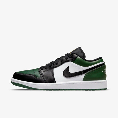 Air Jordan 1 Low 'Green Toe' (2021) [553558-371] Athletic Basketball Sports Sneakers in Noble Green / Pollen - White - Black for Unisex Adult Mens - AVBL MRKT (2)