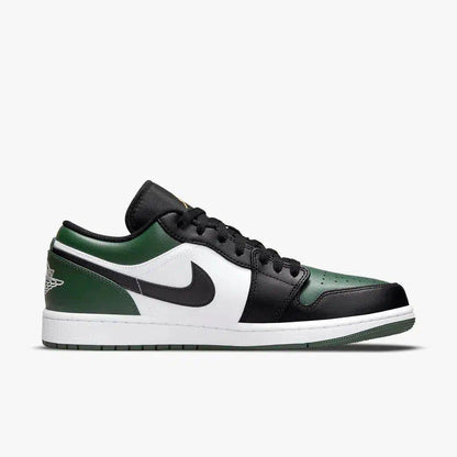 Air Jordan 1 Low 'Green Toe' (2021) [553558-371] Athletic Basketball Sports Sneakers in Noble Green / Pollen - White - Black for Unisex Adult Mens - AVBL MRKT (4)
