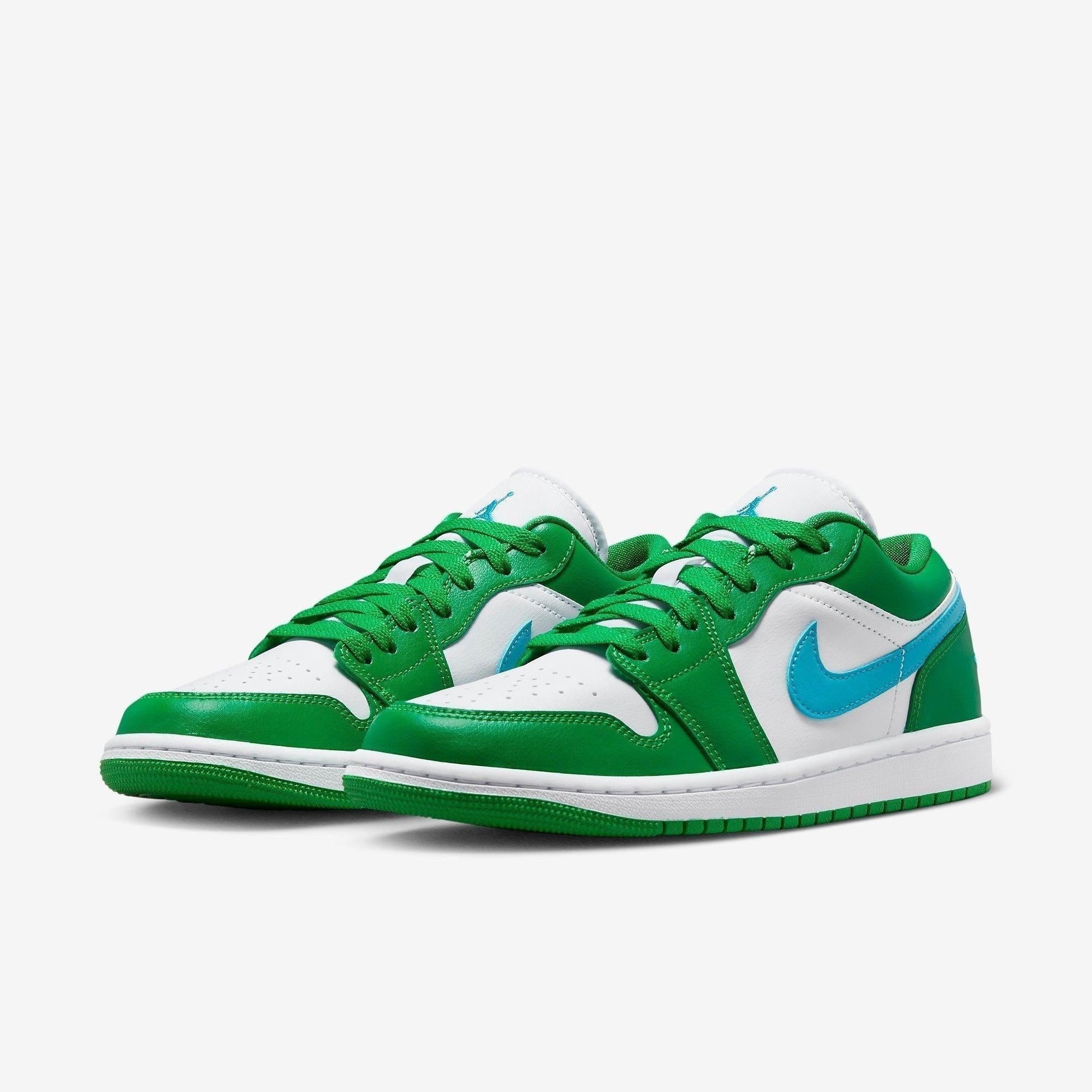 Air Jordan 1 Low 'Lucky Green' (2023) (Womens) [DC0774-304] Athletic Basketball Sports Sneakers in Lucky Green / Aquatone - White for Unisex Adult Female Ladies Girls WMNS - AVBL MRKT (1)