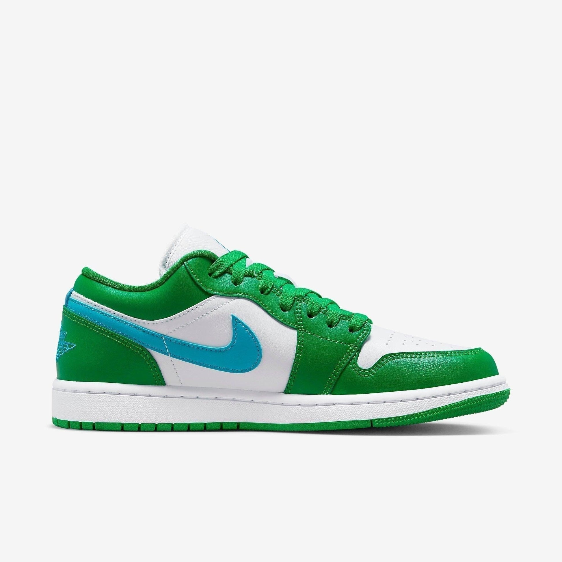 Air Jordan 1 Low 'Lucky Green' (2023) (Womens) [DC0774-304] Athletic Basketball Sports Sneakers in Lucky Green / Aquatone - White for Unisex Adult Female Ladies Girls WMNS - AVBL MRKT (4)