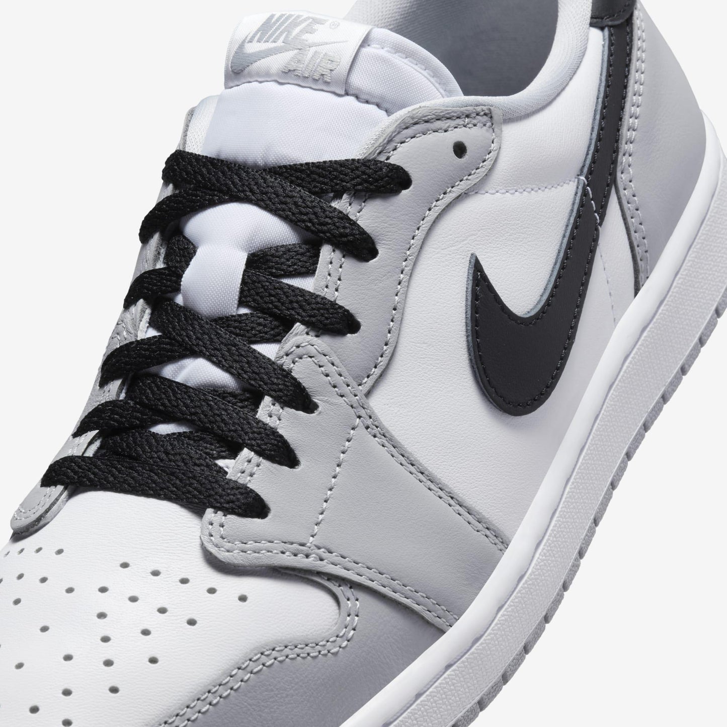 Air Jordan 1 Low OG 'Birmingham Barons' (2024) [CZ0790-110] Athletic Basketball Sports Sneakers in White / Black - Wolf Grey for Unisex Adult Mens - AVBL MRKT (7)