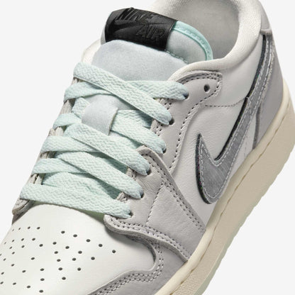 Air Jordan 1 Low OG CNY 'Year of the Snake' (2025) (GS) [HF3207-100] Athletic Basketball Sports Sneakers in Summit White / Photon Dust - Barely Green for Unisex Youth Kids Junior Boys Girls - AVBL MRKT (7)