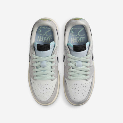 Air Jordan 1 Low OG CNY 'Year of the Snake' (2025) (GS) [HF3207-100] Athletic Basketball Sports Sneakers in Summit White / Photon Dust - Barely Green for Unisex Youth Kids Junior Boys Girls - AVBL MRKT (5)