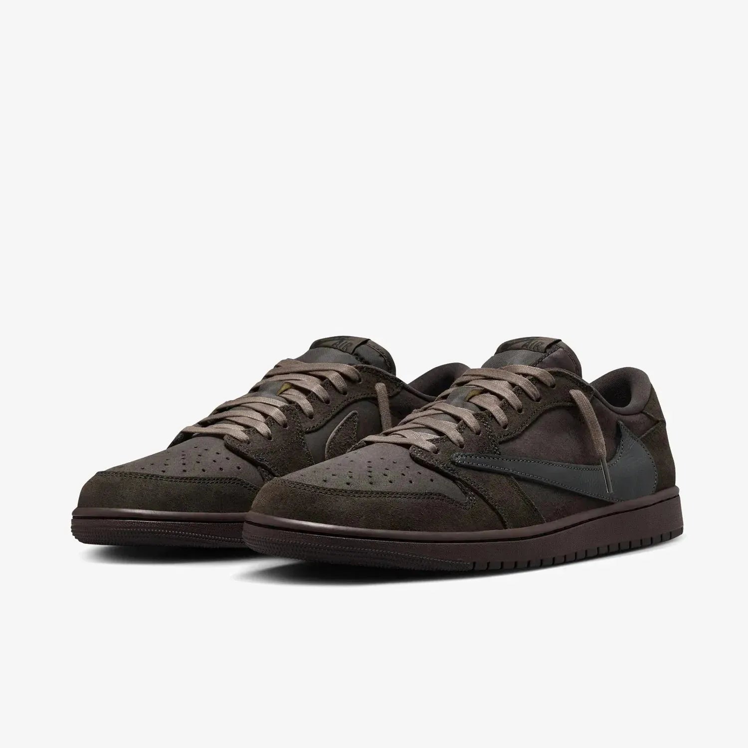 Air Jordan 1 Low OG SP x Travis Scott 'Velvet Brown' (2024) [DM7866-202] Athletic Basketball Sports Sneakers in Dark Mocha / Black - Velvet Brown for Unisex Adult Mens - AVBL MRKT (1)