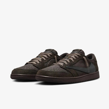 Air Jordan 1 Low OG SP x Travis Scott 'Velvet Brown' (2024) [DM7866-202] Athletic Basketball Sports Sneakers in Dark Mocha / Black - Velvet Brown for Unisex Adult Mens - AVBL MRKT (1)