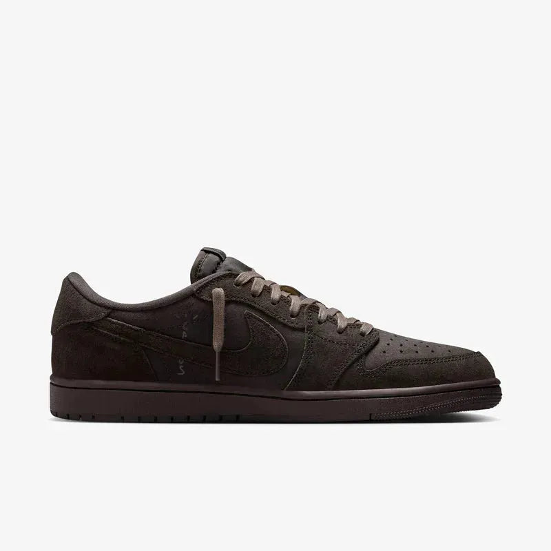 Air Jordan 1 Low OG SP x Travis Scott 'Velvet Brown' (2024) [DM7866-202] Athletic Basketball Sports Sneakers in Dark Mocha / Black - Velvet Brown for Unisex Adult Mens - AVBL MRKT (4)