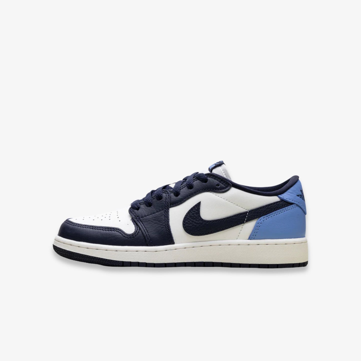 Air Jordan 1 Low OG 'UNC / Obsidian' (2025) (GS) [CZ0858-400] Athletic Basketball Sports Sneakers in Obsidian / University Blue - Sail for Unisex Youth Kids Junior Boys Girls - AVBL MRKT (2)