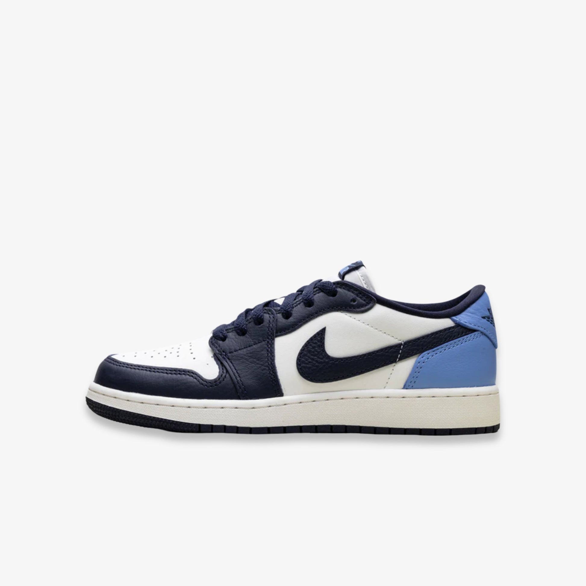 Air Jordan 1 Low OG 'UNC / Obsidian' (2025) (GS) [CZ0858-400] Athletic Basketball Sports Sneakers in Obsidian / University Blue - Sail for Unisex Youth Kids Junior Boys Girls - AVBL MRKT (2)