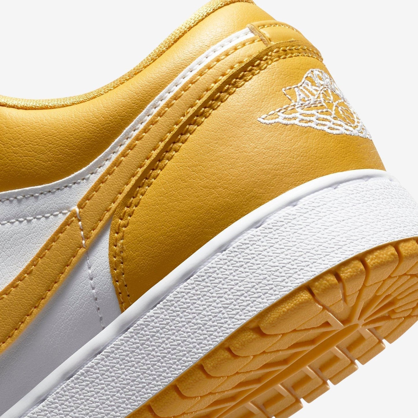 Air Jordan 1 Low 'Pollen' (2021) (GS) [553560-171] Athletic Basketball Sports Sneakers in White / Pollen for Unisex Youth Kids Junior Boys Girls - AVBL MRKT (8)