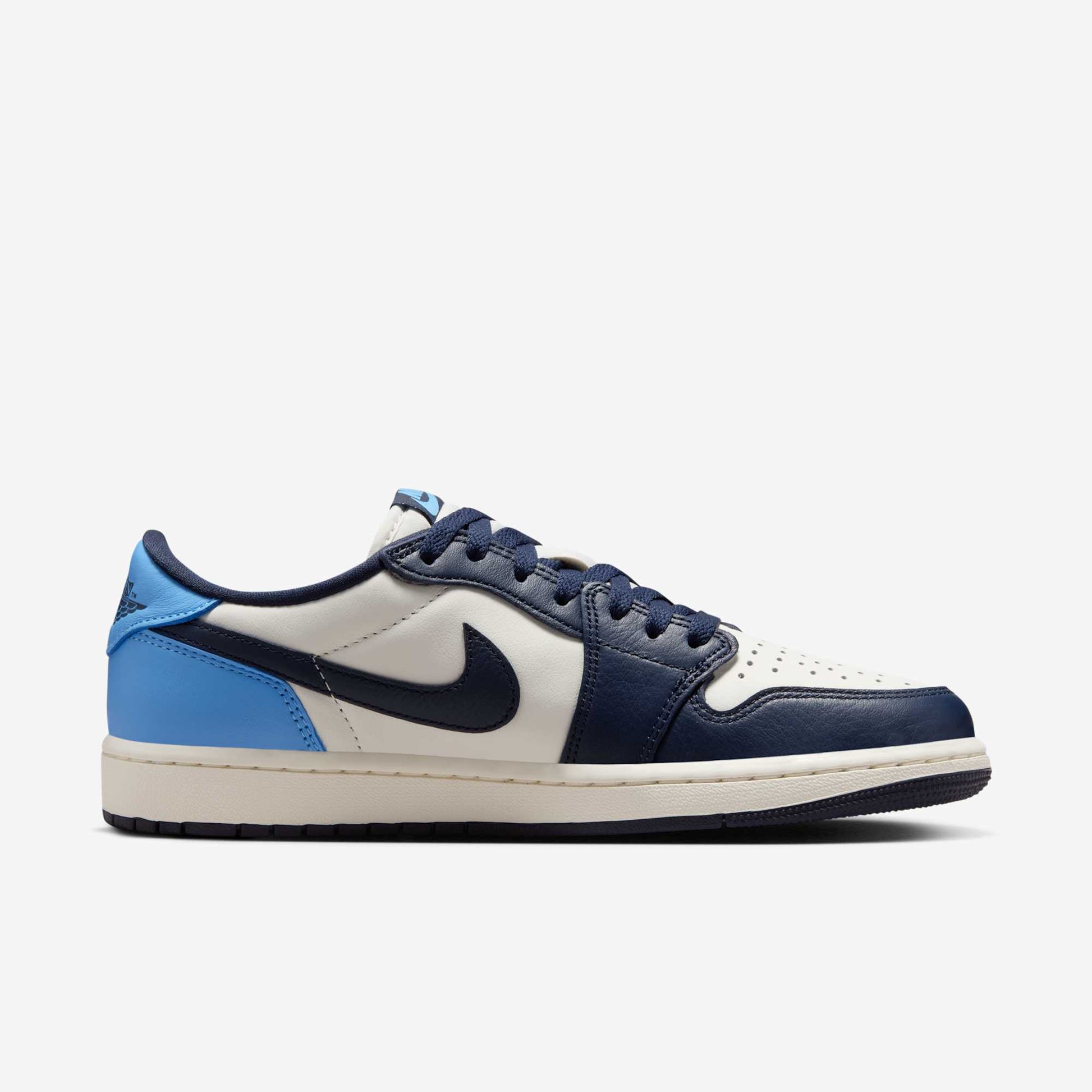 Air Jordan 1 Low Retro OG 'UNC / Obsidian' (2025) [CZ0790-400] Athletic Basketball Sports Sneakers in Obsidian / University Blue - Sail for Unisex Adult Mens - AVBL MRKT (4)