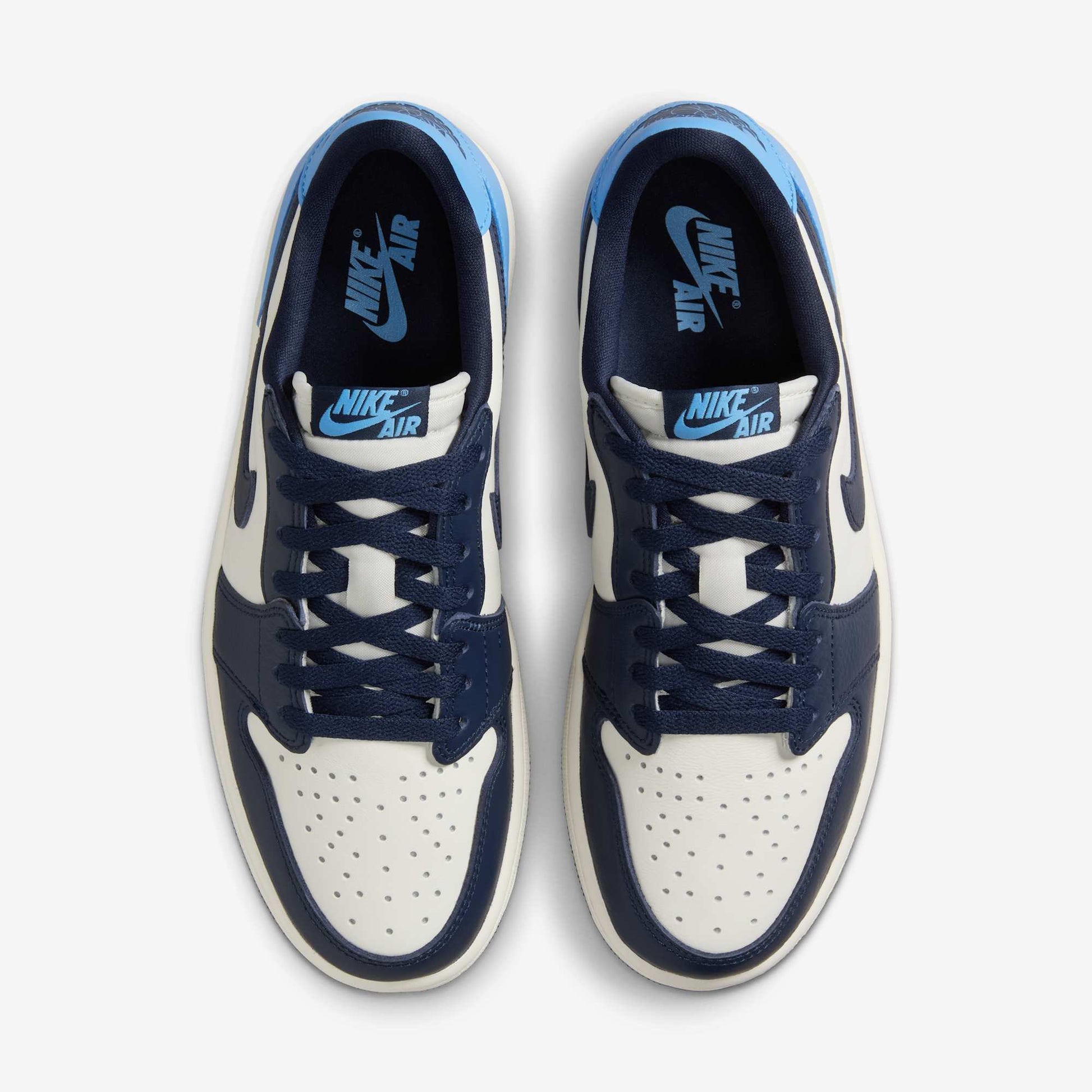 Air Jordan 1 Low Retro OG 'UNC / Obsidian' (2025) [CZ0790-400] Athletic Basketball Sports Sneakers in Obsidian / University Blue - Sail for Unisex Adult Mens - AVBL MRKT (5)