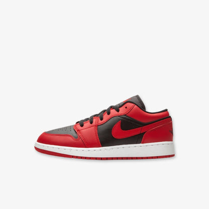 Air Jordan 1 Low 'Reverse Bred' (2020) (GS) [553560-606] Athletic Basketball Sports Sneakers in Gym Red / Black - White for Unisex Youth Kids Junior Boys Girls - AVBL MRKT (2)