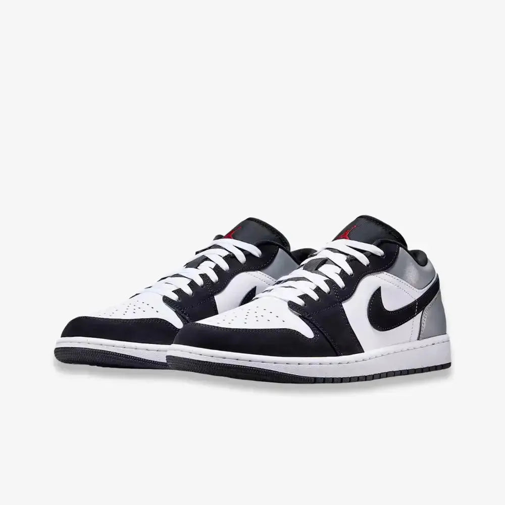Air Jordan 1 Low SE 'Black / Matte Silver' (2025) [HF3148-106] Athletic Basketball Sports Sneakers in White / Fire Red - Black - Matte Silver for Unisex Adult Mens - AVBL MRKT (1)