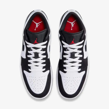 Air Jordan 1 Low SE 'Black / Matte Silver' (2025) [HF3148-106] Athletic Basketball Sports Sneakers in White / Fire Red - Black - Matte Silver for Unisex Adult Mens - AVBL MRKT (5)