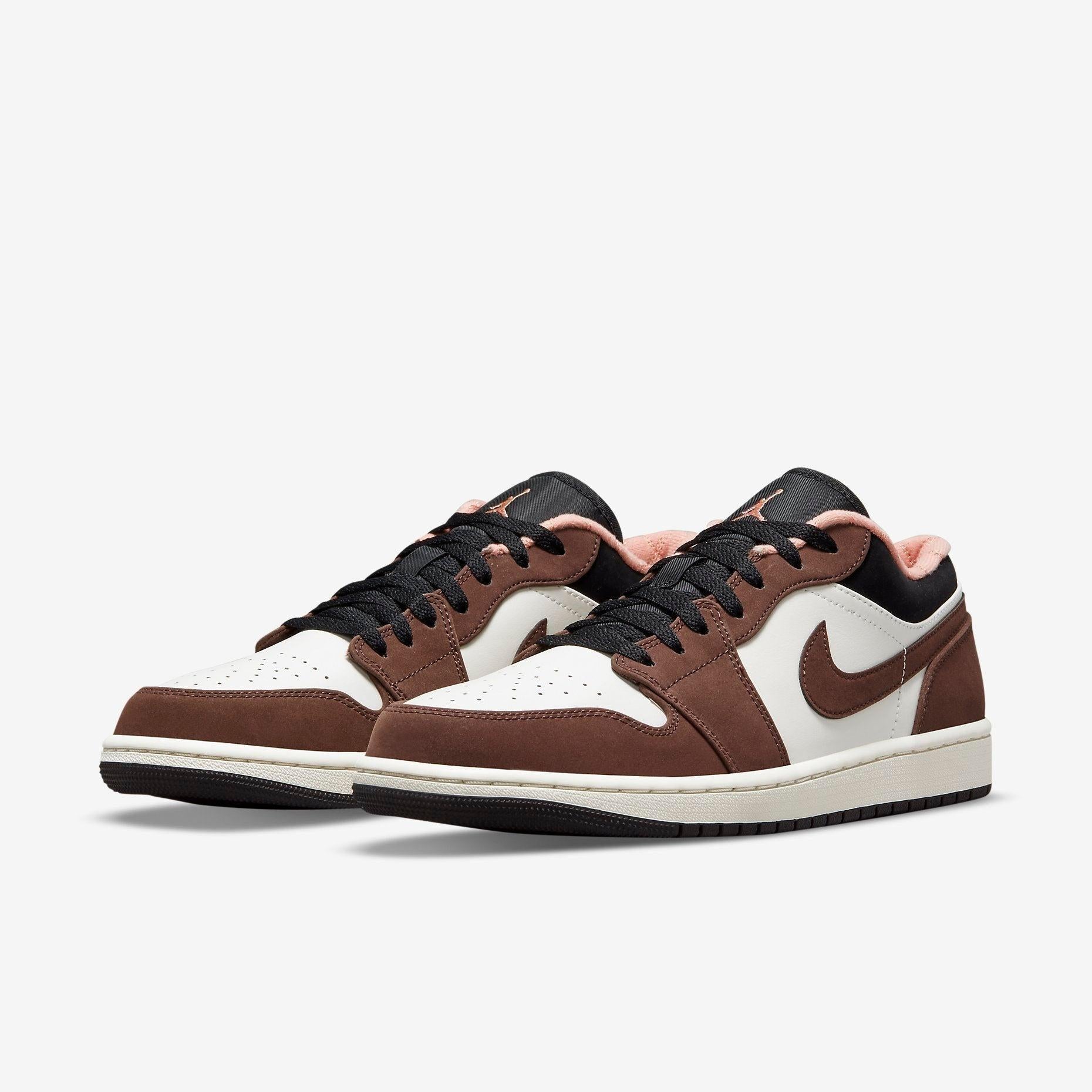 Air Jordan 1 Low SE 'Mocha' (2021) [DC6991-200] Athletic Basketball Sports Sneakers in Light Chocolate / Crimson Bliss for Unisex Adult Mens - AVBL MRKT (1)