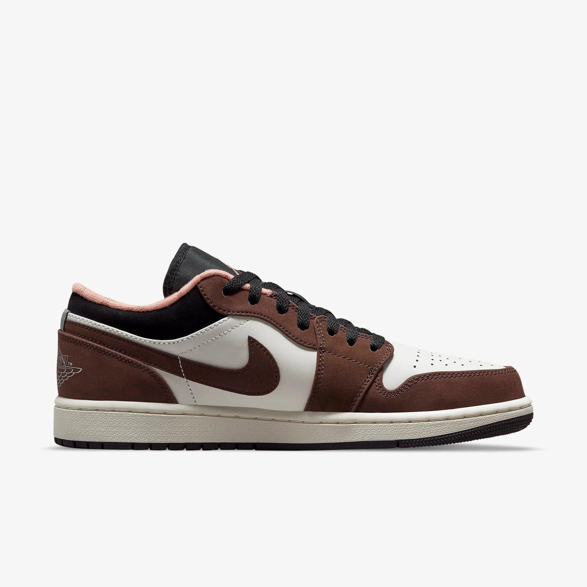 Air Jordan 1 Low SE 'Mocha' (2021) [DC6991-200] Athletic Basketball Sports Sneakers in Light Chocolate / Crimson Bliss for Unisex Adult Mens - AVBL MRKT (4)