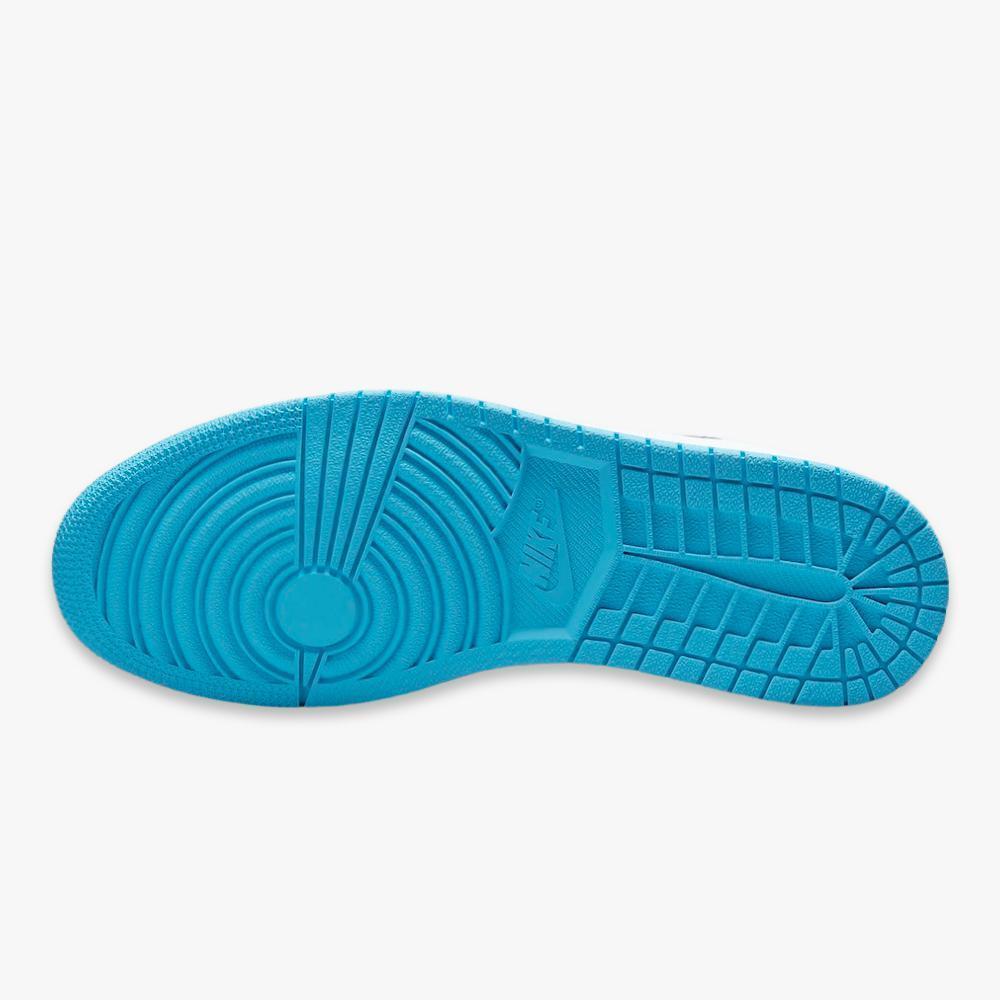 Air Jordan 1 Low 'UNC' (2021) [553558-144] Athletic Basketball Sports Sneakers in White / Dark Powder Blue - Obsidian for Unisex Adult Mens - AVBL MRKT (9)