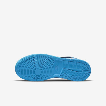 Air Jordan 1 Low 'UNC' (2021) (GS) [553560-144] Athletic Basketball Sports Sneakers in White / Dark Powder Blue - Obsidian for Unisex Youth Kids Junior Boys Girls - AVBL MRKT (9)