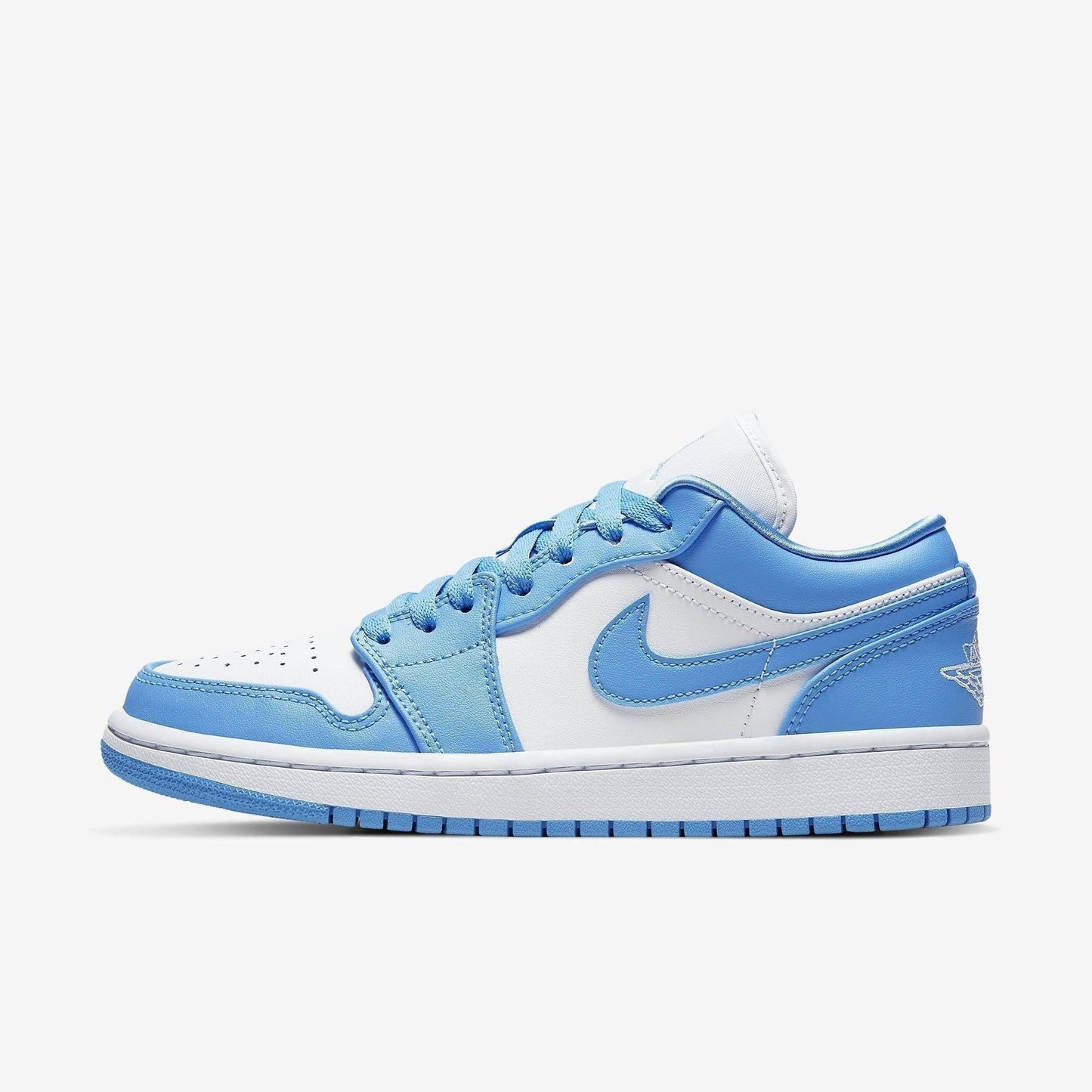 Air Jordan 1 Low 'UNC University Blue' (2020) (Womens) [AO9944-441] Athletic Basketball Sports Sneakers in University Blue for Unisex Adult Female Ladies Girls WMNS - AVBL MRKT (2)