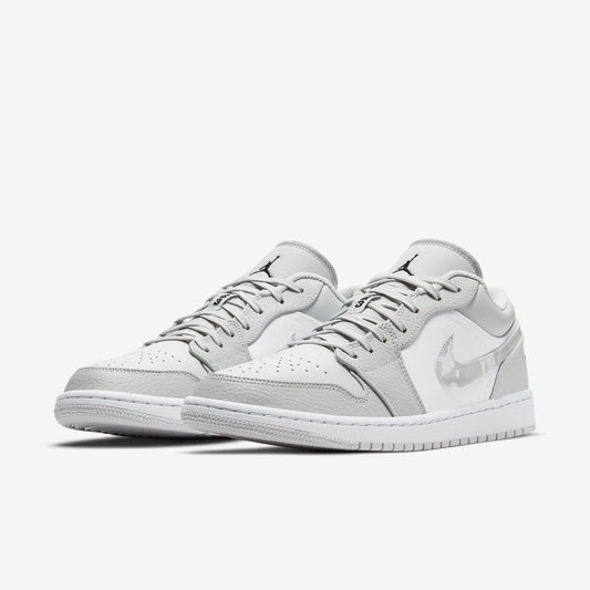 Air Jordan 1 Low 'White Camo' (2020) [DC9036-100] Athletic Basketball Sports Sneakers in White / Photon Dust - Grey Fog for Unisex Adult Mens - AVBL MRKT (1)