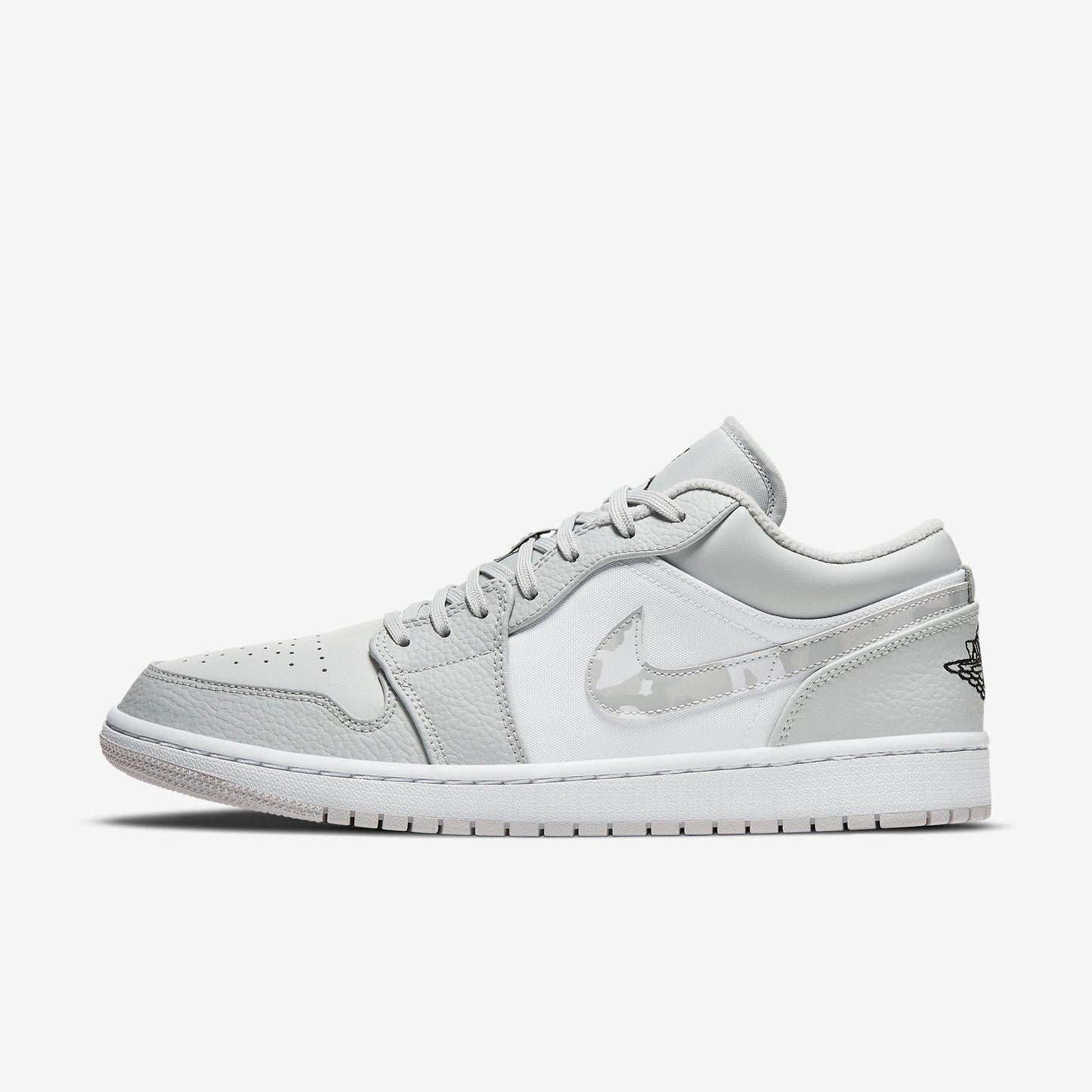 Air Jordan 1 Low 'White Camo' (2020) [DC9036-100] Athletic Basketball Sports Sneakers in White / Photon Dust - Grey Fog for Unisex Adult Mens - AVBL MRKT (2)