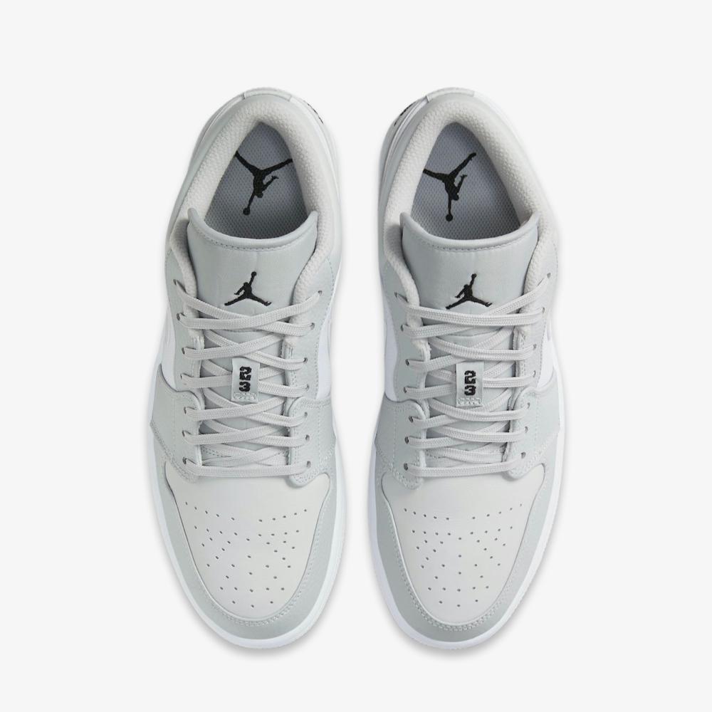 Air Jordan 1 Low 'White Camo' (2020) [DC9036-100] Athletic Basketball Sports Sneakers in White / Photon Dust - Grey Fog for Unisex Adult Mens - AVBL MRKT (5)