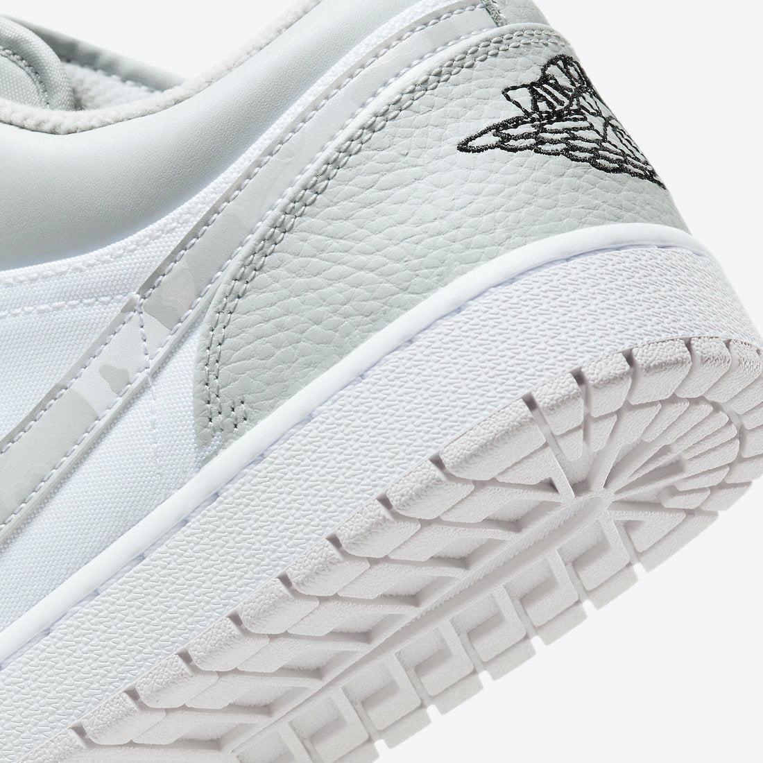 Air Jordan 1 Low 'White Camo' (2020) [DC9036-100] Athletic Basketball Sports Sneakers in White / Photon Dust - Grey Fog for Unisex Adult Mens - AVBL MRKT (8)