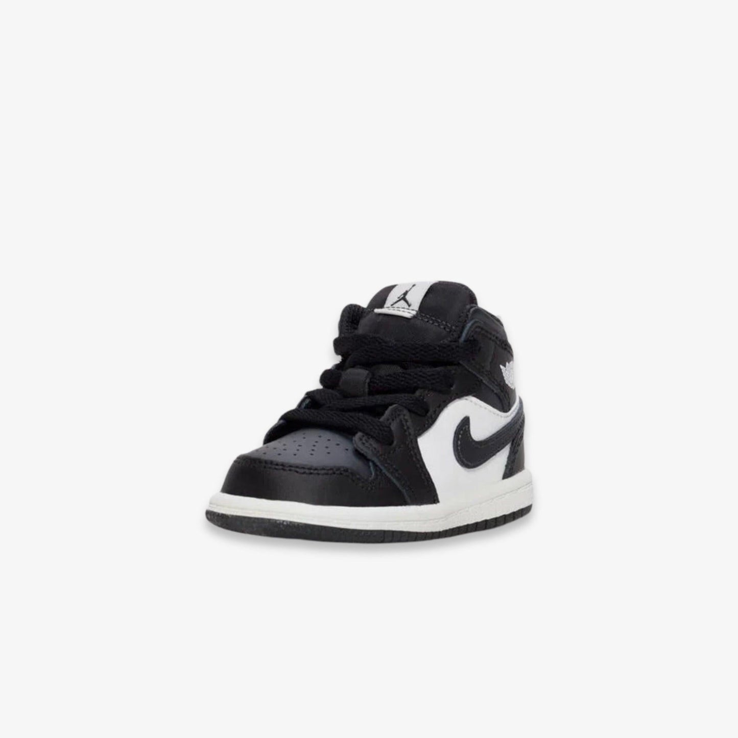 Air Jordan 1 Mid 'Black / Off Noir Toe' (2024) (TD) [DQ8425-010] Athletic Basketball Sports Sneakers in for Unisex Baby Infant Toddler - AVBL MRKT (1)