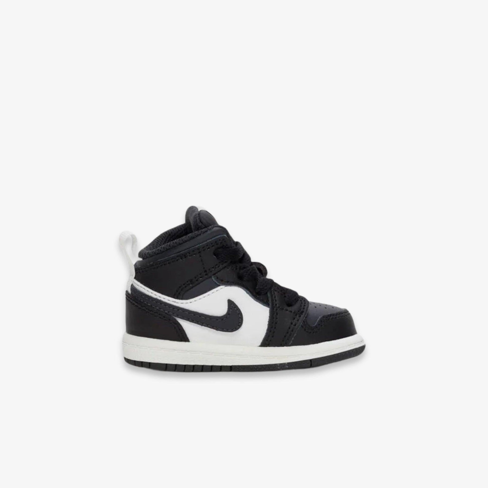 Air Jordan 1 Mid 'Black / Off Noir Toe' (2024) (TD) [DQ8425-010] Athletic Basketball Sports Sneakers in for Unisex Baby Infant Toddler - AVBL MRKT (4)