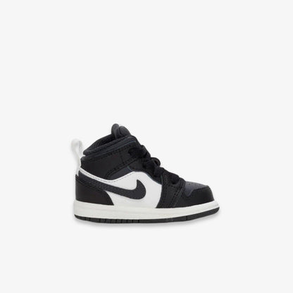 Air Jordan 1 Mid 'Black / Off Noir Toe' (2024) (TD) [DQ8425-010] Athletic Basketball Sports Sneakers in for Unisex Baby Infant Toddler - AVBL MRKT (4)