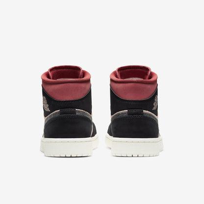 Air Jordan 1 Mid 'Canyon Rust' (2021) (Womens) [BQ6472-202] Athletic Basketball Sports Sneakers in Particle Beige / Black for Unisex Adult Female Ladies Girls WMNS - AVBL MRKT (6)