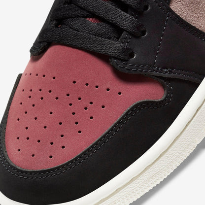 Air Jordan 1 Mid 'Canyon Rust' (2021) (Womens) [BQ6472-202] Athletic Basketball Sports Sneakers in Particle Beige / Black for Unisex Adult Female Ladies Girls WMNS - AVBL MRKT (7)