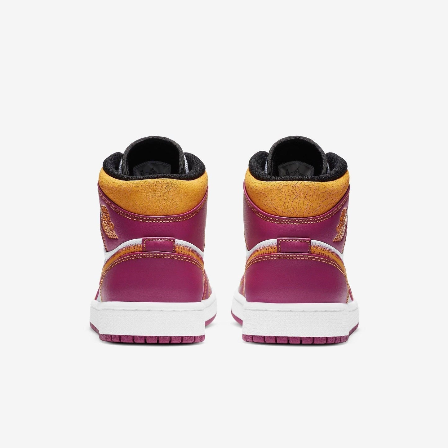 Air Jordan 1 Mid DOD 'Dia de Los Muertos' (2020) [DC0350-100] Athletic Basketball Sports Sneakers in White / University Gold - Fuchsia for Unisex Adult Mens - AVBL MRKT (6)