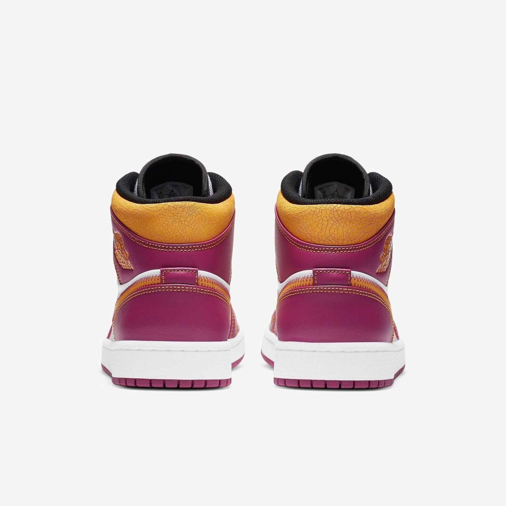 Air Jordan 1 Mid DOD 'Dia de Los Muertos' (2020) [DC0350-100] Athletic Basketball Sports Sneakers in White / University Gold - Fuchsia for Unisex Adult Mens - AVBL MRKT (6)