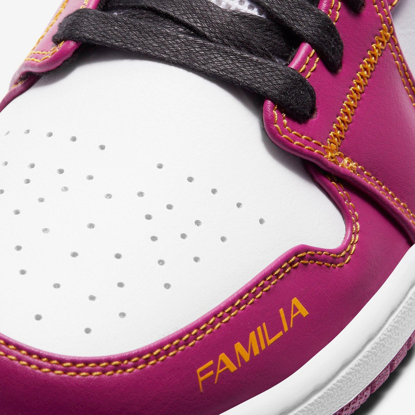 Air Jordan 1 Mid DOD 'Dia de Los Muertos' (2020) [DC0350-100] Athletic Basketball Sports Sneakers in White / University Gold - Fuchsia for Unisex Adult Mens - AVBL MRKT (7)